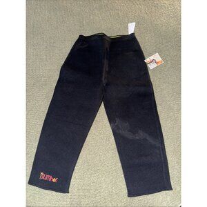 NWT SlimHot Womens Capri Pants M Neoprene/Polyester/Nylon Black Sweat Exercise